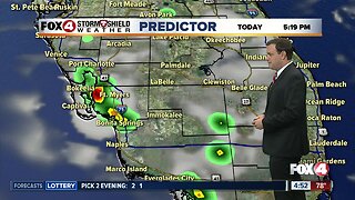 Forecast: A typical rainy season forecast with afternoon and evening storms