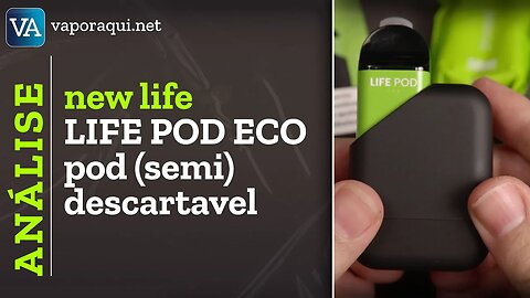 LIFE POD ECO 5000 puffs | Semi descartável com muita autonomia, ecológico e com sabor intenso | PTBR