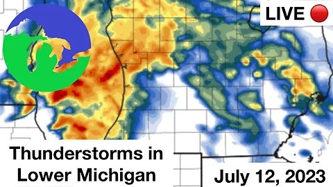 LIVE Storm Chase Mode Lower Michigan with TORNADO POTENTIAL -Great Lakes Weather