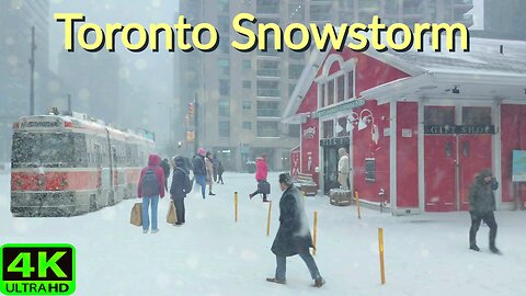 【4K】Most significant snowstorm hit Toronto Canada 🇨🇦