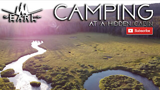 Camping at a Hidden Cabin!