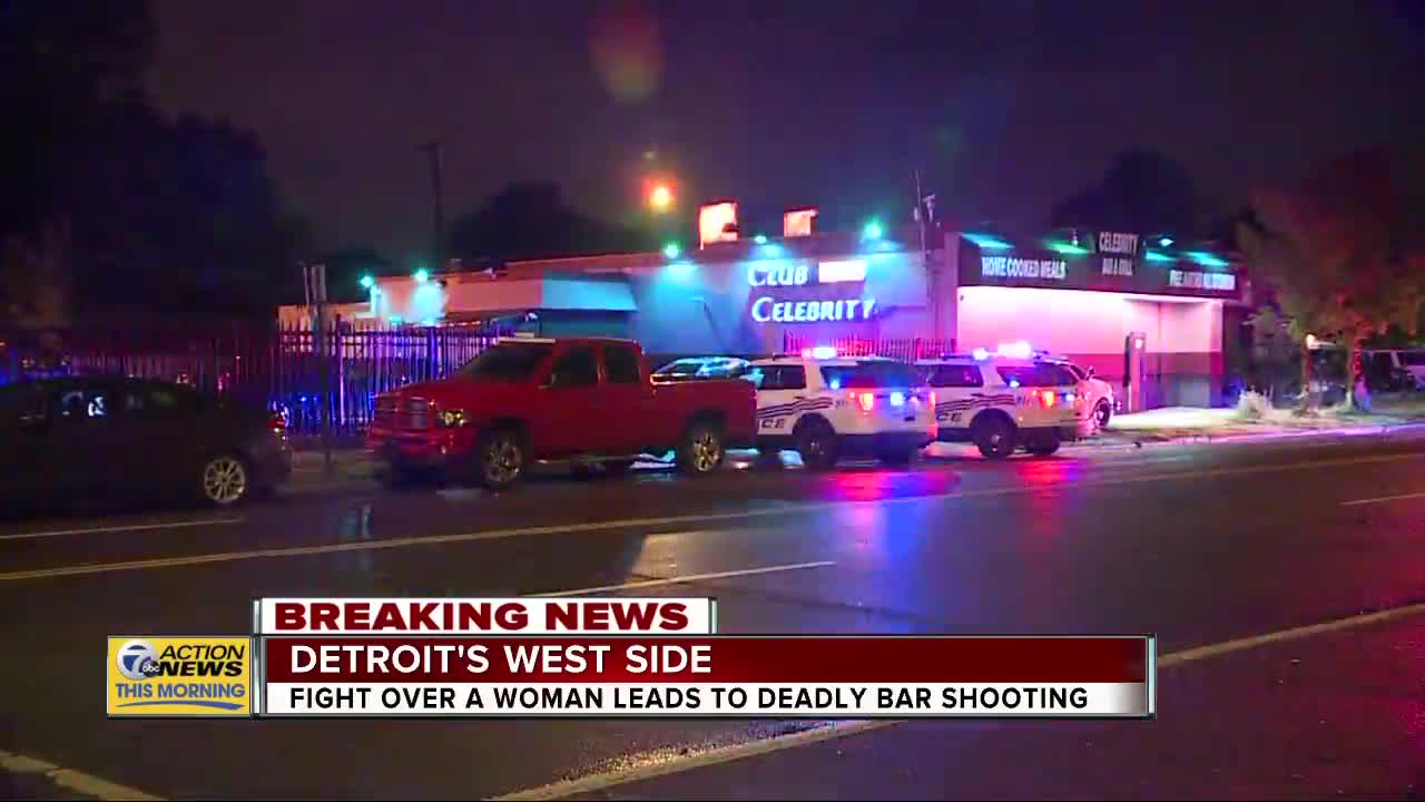 Fight over woman leads to deadly bar shooting in Detroit