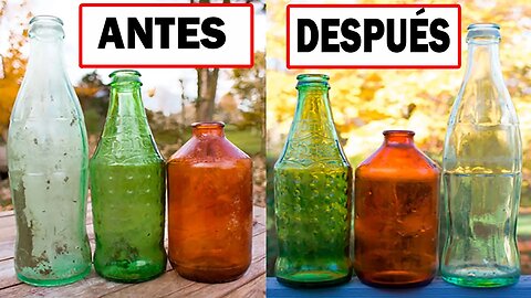 RESTAURAR BOTELLAS ANTIGUAS de VIDRIO 🍾 Paso a Paso