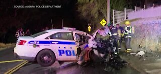 Good Samaritans save California police officer from burning car