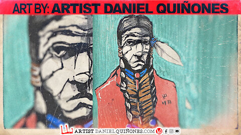 Native American Indian Art | Time-Lapse Drawing art VOL. 5 | - by Artist Daniel Quinones