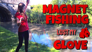 MAGNET FISHING Lost My Glove. The FIRST Magnet Fishing Adventure.