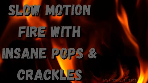 1+ Hour - BEST Fire ASMR | Optimum Tingles | NO ADS | Slow Motion | Pops & Crackles | Mesmerizing