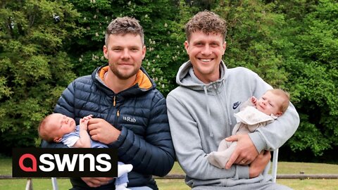 Two brothers became fathers when their partners gave birth in the same hospital just hours apart