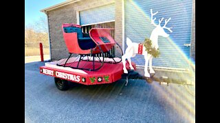 Pewaukee man honors dying moms final wish by building a sleigh