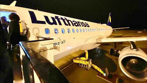 LUFTHANSA A320 ECONOMY Class: LH1137 Barcelona to Frankfurt