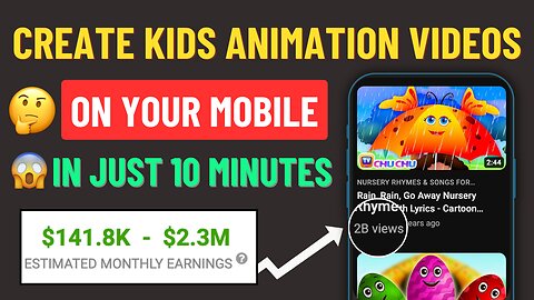 Create Kids Learning Animation Videos and Earn $3,426/month