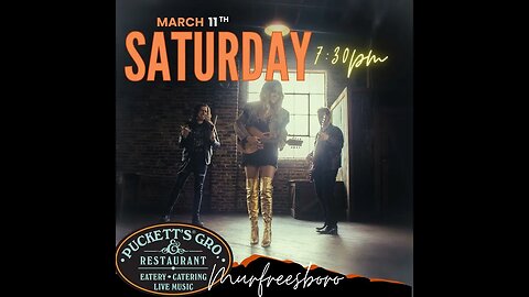 Puckett's Murfreesboro 3.11.23 @ 7:30PM