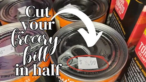 One simple trick to cut your grocery bill in half