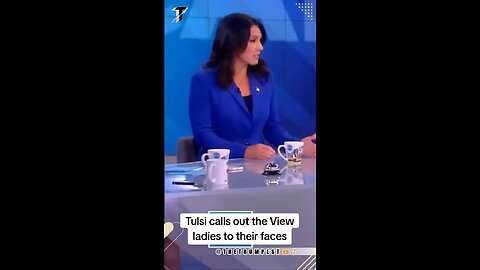 Tulsi Gabbard defending herself with 0 pushback on “The View” makes me realize that she’s a plant.