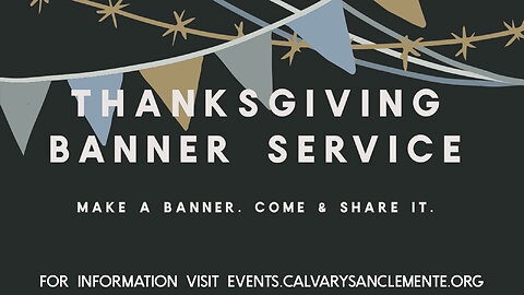 THANKSGIVING BANNER SERVICE | 11-23-22