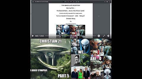 Brief Synopsis Of Christian21 - THE-IMMACULATE-DECEPTION Info from the last 14 months 1-5