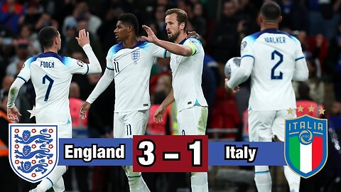 England v Italy (3-1) | Harry Kane & Rashford 🔥 Goals Secure EURO 2024 Spot | Match Highlights