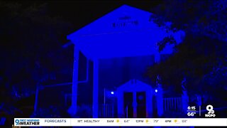 Local organizations light up blue to support foster care awareness month