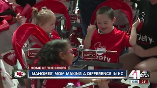 Mahomes' mom, Randi, makes a difference with Variety KC