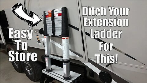 The Easiest To Store 12.5 Foot Ladder Ever! For Home Or RV Life
