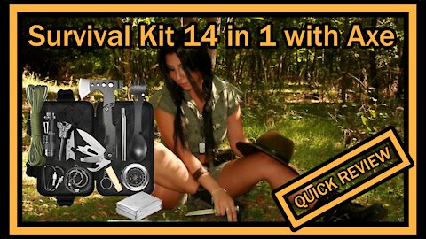 WOWMVP Survival Kit 14 in 1 Set Emergency Survival Gear with Axe FULL REVIEW
