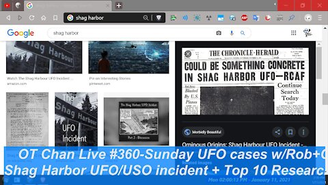 Sunday UFO cases with Robert and Co- The Shag Harbor Incident 1967 and UAP News ] - OT Chan Live#360