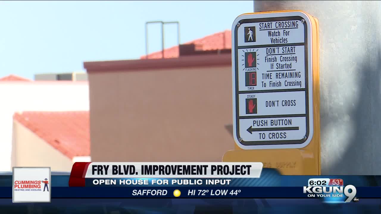 City of Sierra Vista to hold open houses on Fry Blvd. Improvement Project
