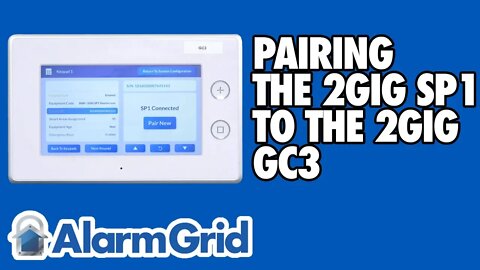 Pairing the 2GIG SP1 Keypad with the 2GIG GC3