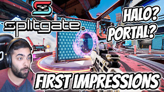 First Time Playing Splitgate - Splitgate First Impressions and Splitgate Gameplay PS5