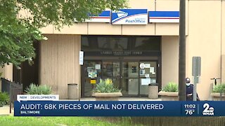 Audit: 68,000 pieces of mail not delivered in downtown Baltimore