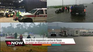 Local first responders arrive in Texas