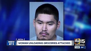 Woman unloading groceries attacked in Mesa