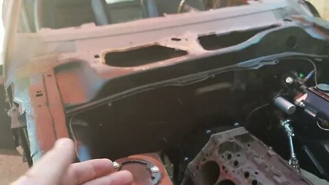 1971 Mustang Old Air Products A/C install Part 2: Mounting Plate installation and modifications