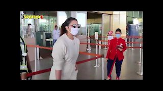 Parineeti Chopra spotted at the Airport before flying to Ambala for a commercial shoot | SpotboyE