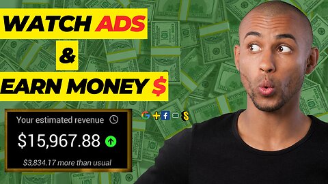 Earn $2.49 Per Minute 🤑 Simply Watching Google Ads! - Make Money Online