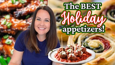 IRRESISTIBLE Holiday APPETIZERS you NEED this year! | These are SO DELICIOUS!