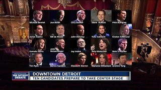 Ten Democratic candidates for president prepare to take center stage in Detroit