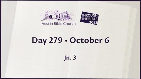 Through the Bible 2022 (Day 279)