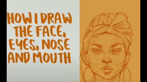 Tutorial How to draw faces, eyes, nose, mouth and Few Simple Tricks