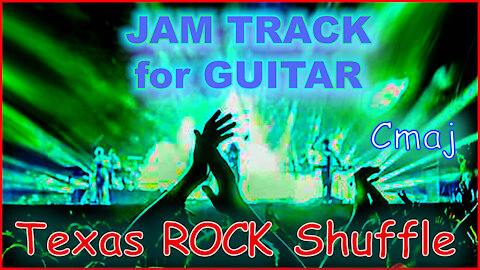 449 TEXAS ROCK Shuffle Jam Track for GUITAR