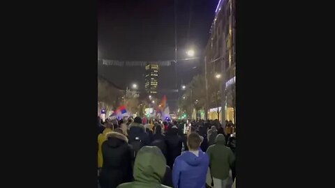 People of Belgrade gathered to demand protection for Serbs on Kosovo