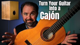 Use this Trick to Turn Your Flamenco Guitar into a Cajón! | Rumba Flamenca Guitar Lesson