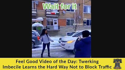 Feel Good Video of the Day: Twerking Imbecile Learns the Hard Way Not to Block Traffic