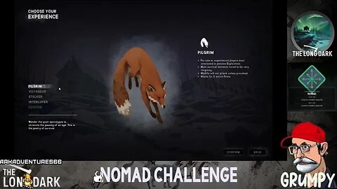 Grumpy is live. The Long Dark "Nomad Challenge" 43days 8hrs 4mins is the time to beat. Lets go!!