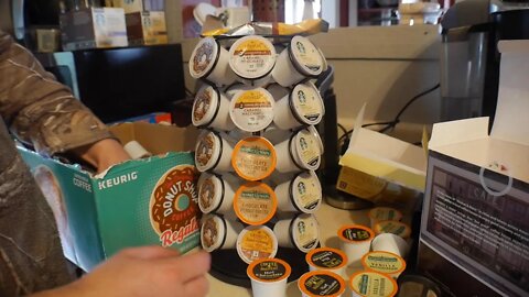 Nifty Coffee Pod Carousel – Compatible with K-Cups, 35 Pod Pack Storage, Spins 360-Degrees