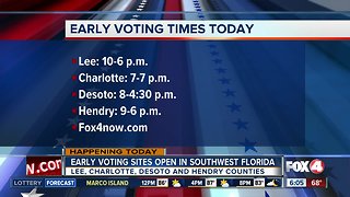 Early voting begins Monday in Lee, Charlotte, Hendry and Desoto counties