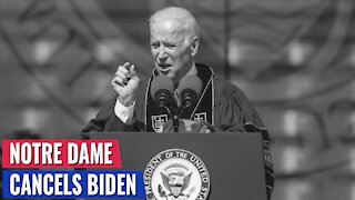 CHRISTIANS STANDING UP AGAINST BIDEN: NOTRE DAME CANCELS BIDEN