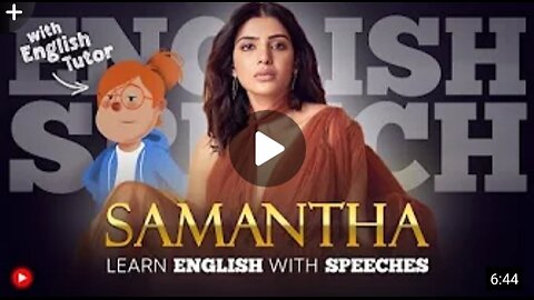 ENGLISH SPEECH ll SAMANTHA