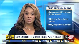 Drugmakers will have to reveal prices in TV ads