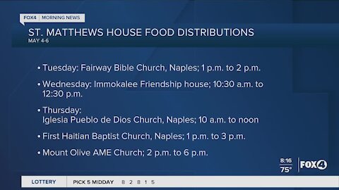 St. Matthews house host food distributions